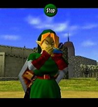 link playing ocarina zelda ocarina of time screenshot thumb 320x266