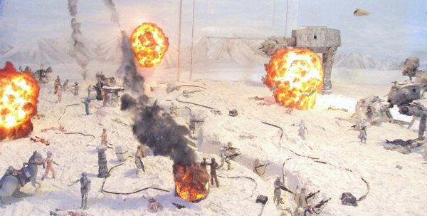 Amazing Battle of Hoth Diorama Has Static Explosions ...