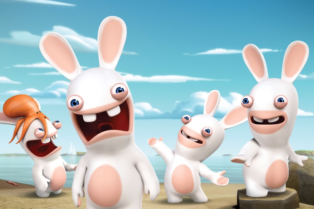 UBISOFT(R)'S WACKY, MISCHIEVOUS RAVING RABBIDS(R) INVADE NICKELODEON SATURDAY, AUGUST 3, AT 11:30A.M. (ET/PT) DURING BRAND-NEW ANIMATED SERIES PREMIERE RABBIDS INVASION. (PRNewsFoto/Nickelodeon)